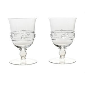 JULISKA Isabella Clear Glass WINE Glasses SET of 2 REPLACEMENT